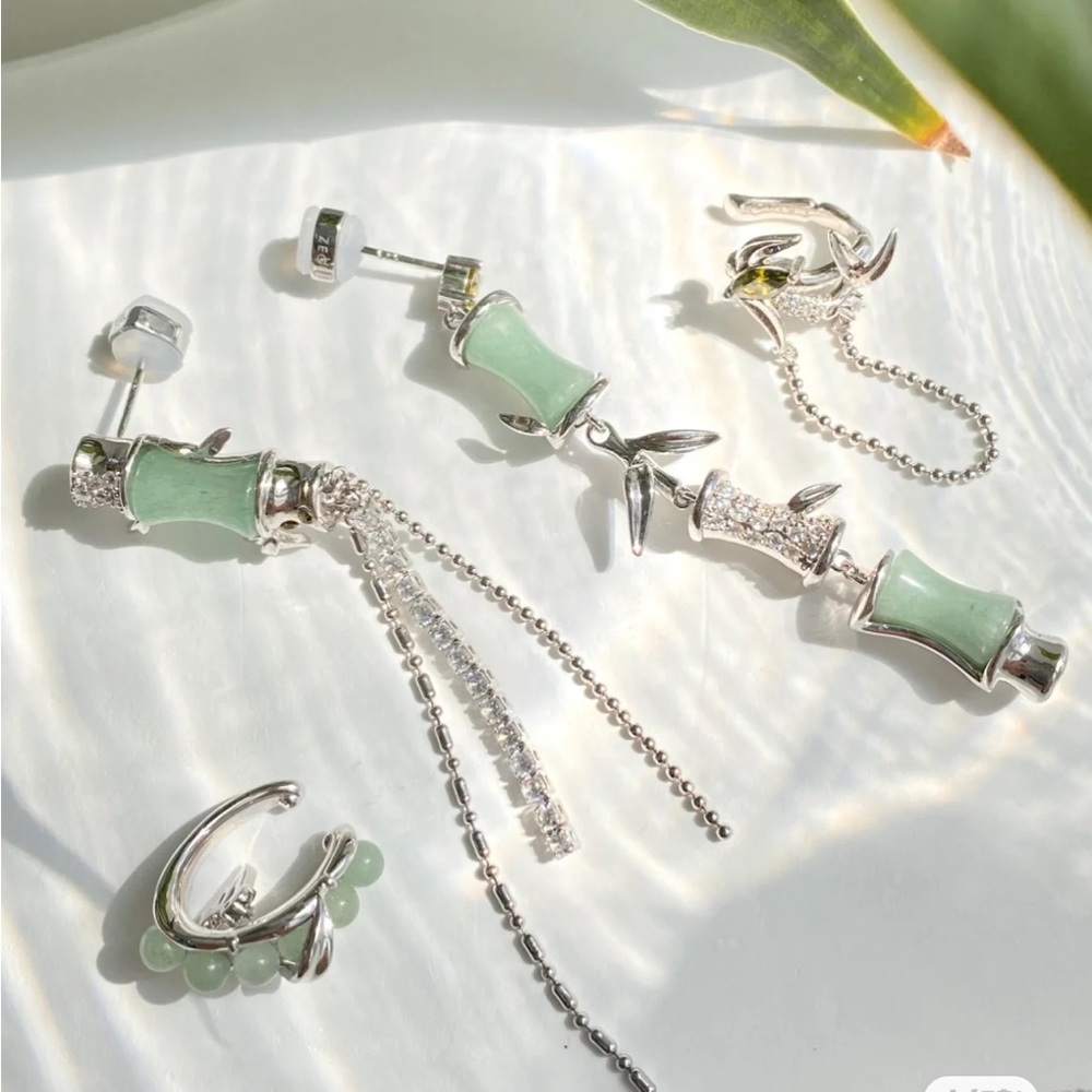 Earring clips set new/ Chinese designer brand